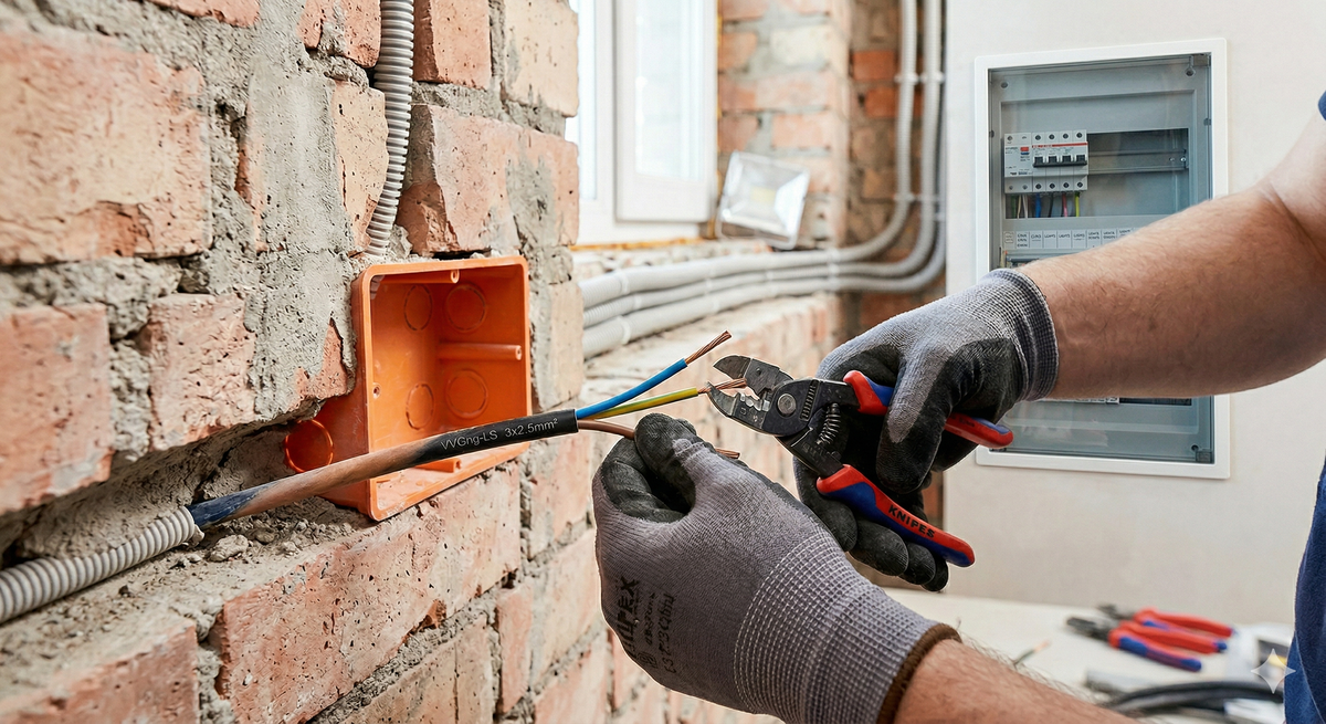 Монтаж электропроводки в квартире: подключение кабелей и установка автоматов в щитке